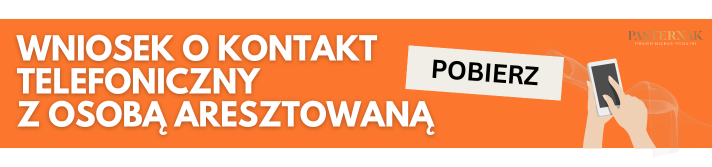 wniosek o kontakt telefoniczny z osobą tymczasowo aresztowaną Kancelaria Adwokacka